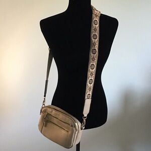 Elegant Cream and Brown Women's Bag